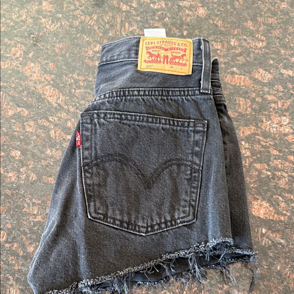 Levi's black Denim Cutoff Shorts size 24